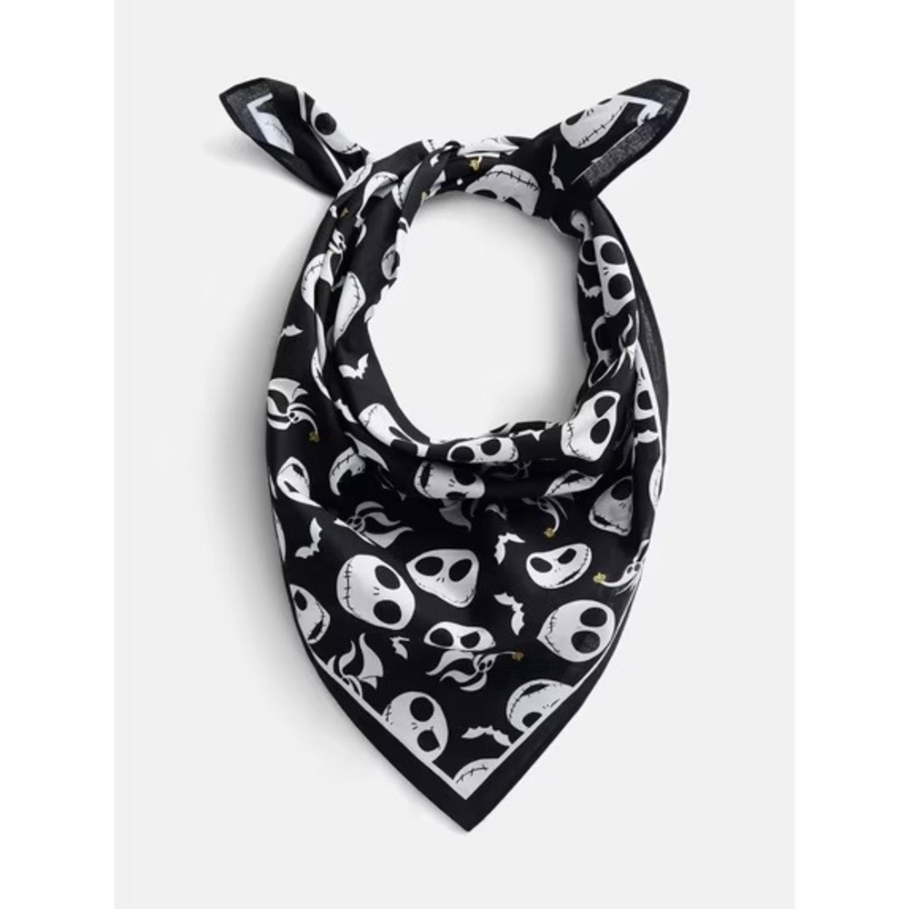 Disney Way to Celebrate Halloween Bandana 2 Set OS Purple Black NEW Witch Jack